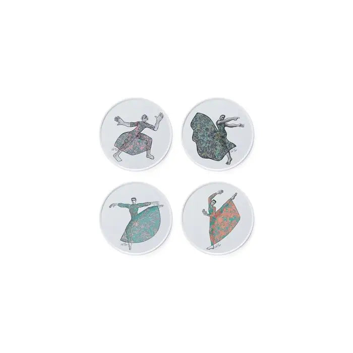 Dancers SIDE PLATE SET OF 4