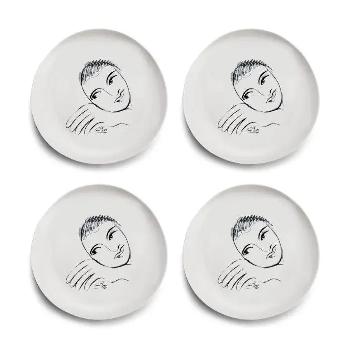 Let's Face It! DINNER PLATE SET OF 4