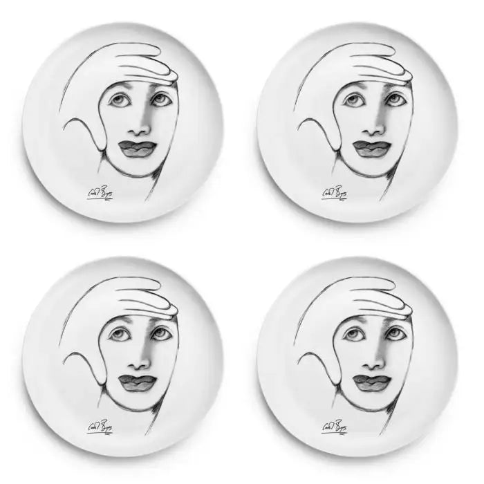 Framed SIDE PLATE SET OF 4