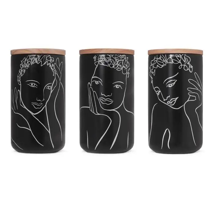 Sketchbook Black Mix CANISTER LARGE SET OF 3