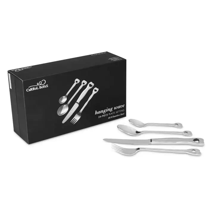 CUTLERY 24pc SET hanging wave