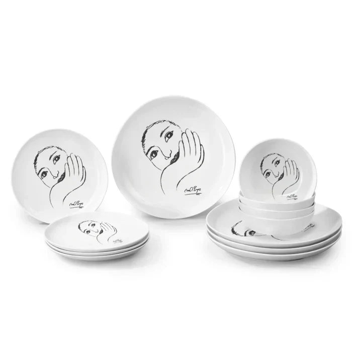 Face Facts DINNERWARE 12pc SET